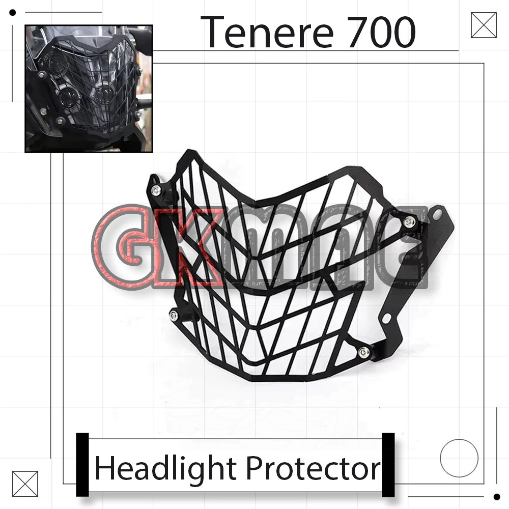 

New For Yamaha Tenere 700 T 700 S XTZ 700 2019-2023 Motorcycle Modification Headlight Protector Headlight Cover Mesh Guard