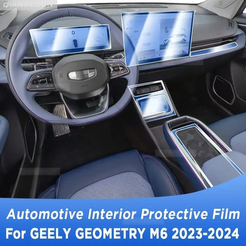 

For GEELY Geometry M6 2023 2024 Gearbox Panel Navigation Automotive Interior Protective Film Anti-Scratch Sticker Accessories