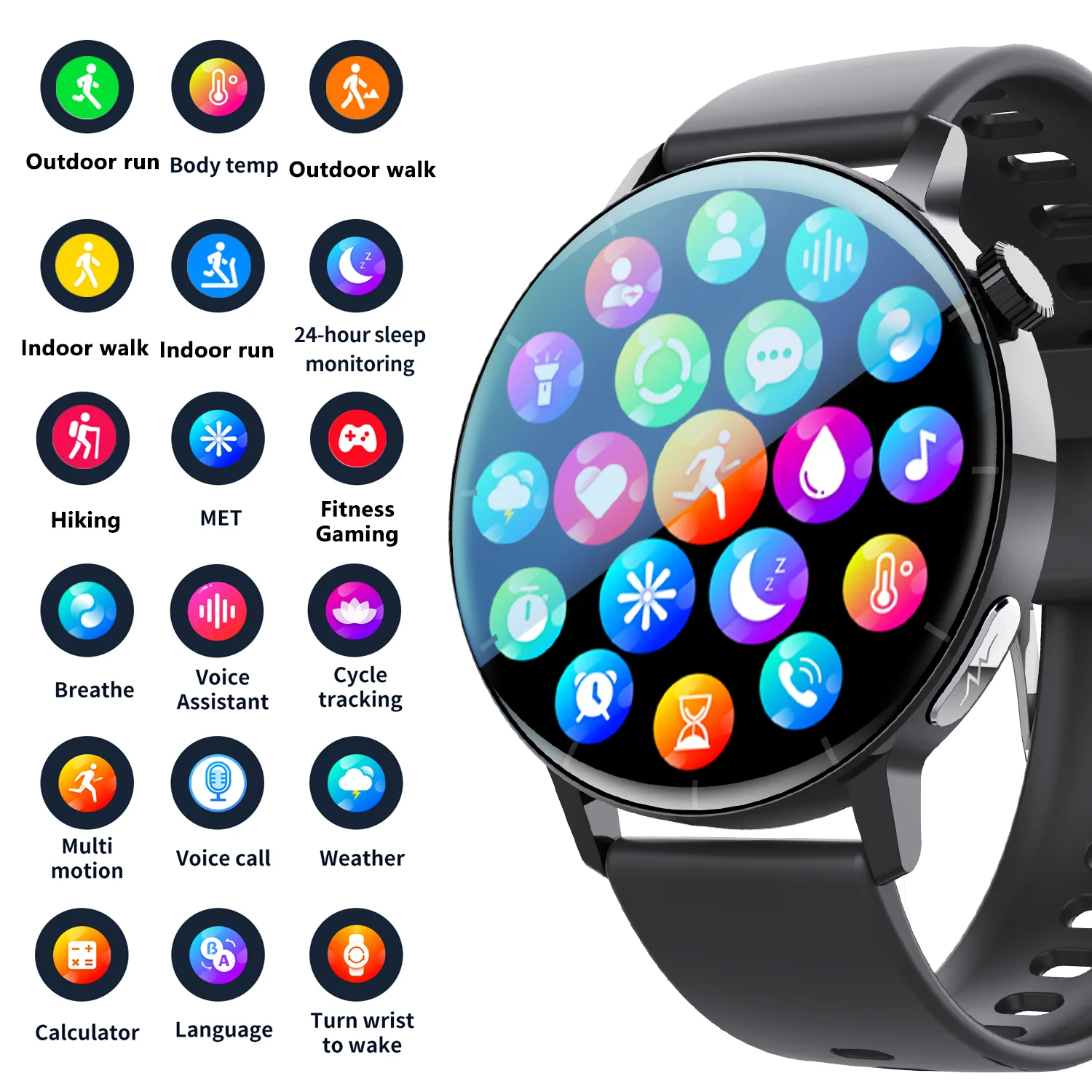 JOEME F67Pro NEW SmartWatch Android Phone Color Screen Full Touch Custom Dial Smart Watch Women Bluetooth Call Smart Watch Men