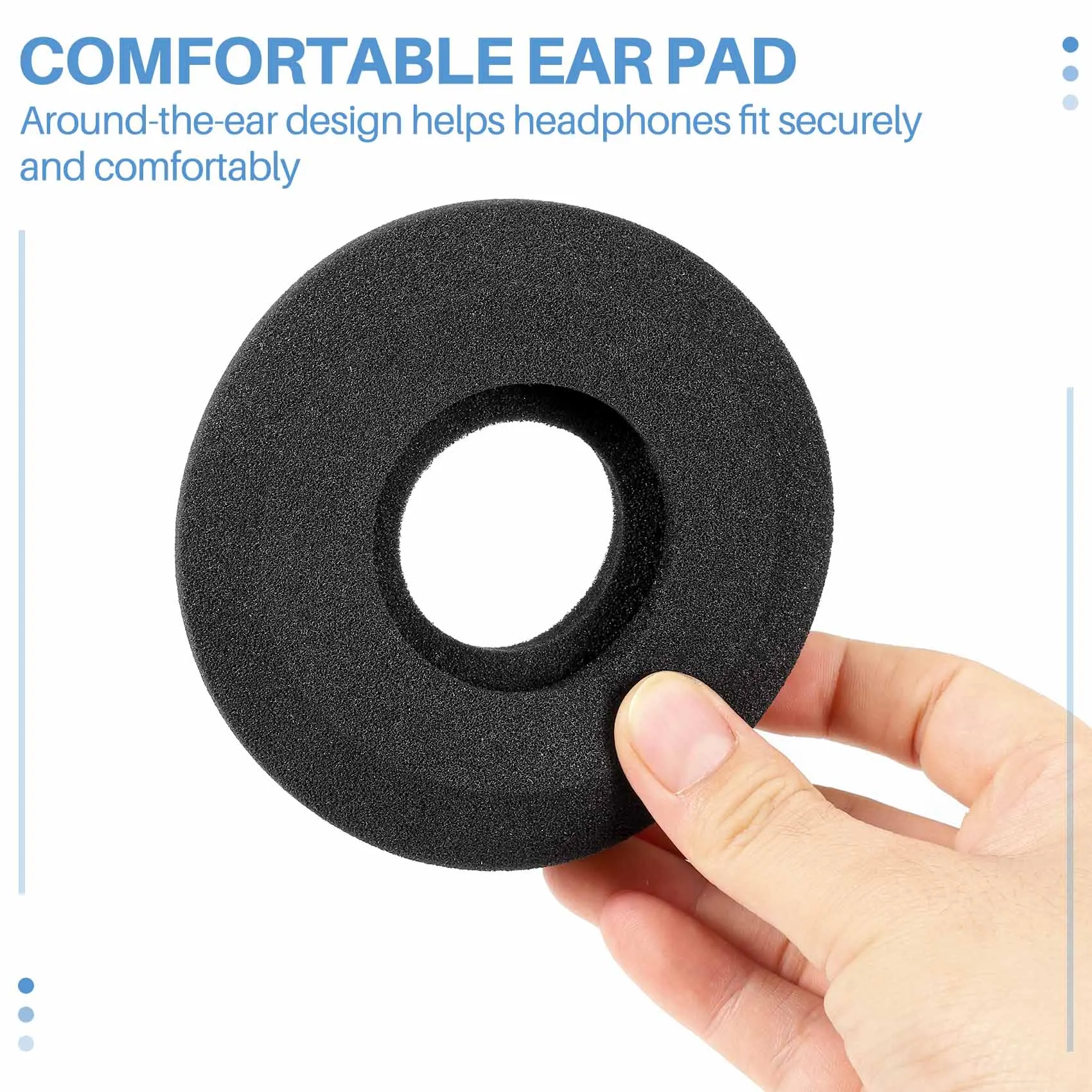SWXF Replacement Headphone G Cushion - Fits GS1000i, GS1000e, PS1000, PS1000e & More - Pair in Black