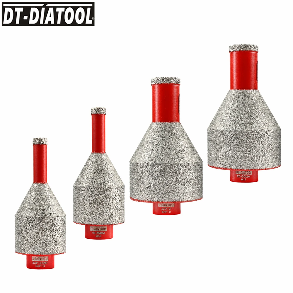 DT-DIATOOL Enlarge Bevel Diamond Drilling Chamfering Milling Bit Porcelain Ceramic Tiles Marble Granite Edg Hole Saw Shaping