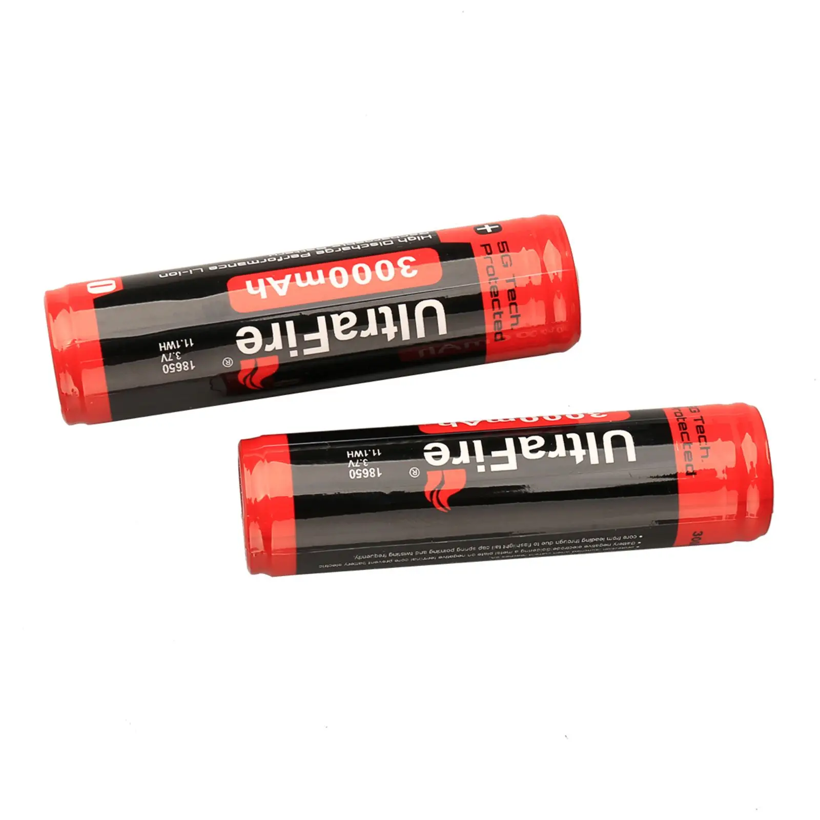 UltraFire 3.7V 18650 Rechargeable Lithium Battery 3000mAh Capacity Li-ion Battery Cells for Flashlight Remote Control Mouse Toys