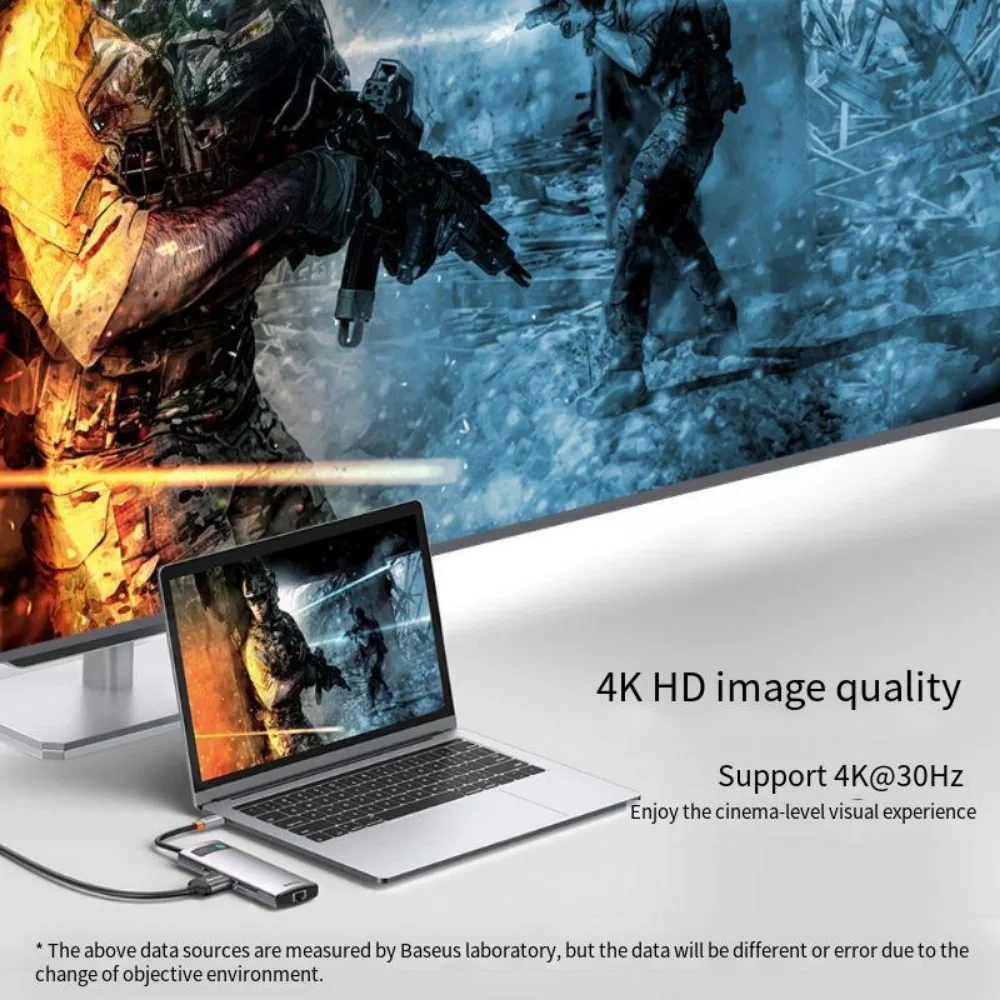 USBハブタイプCからHDMI互換,アダプター,イーサネットポート,Macbook Air m1 m2用ドッキングステーション,USBスプリッター,10gbps