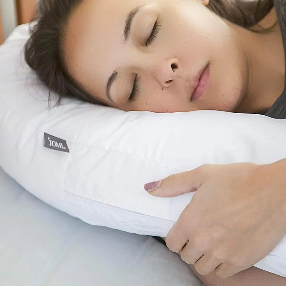 U-Shaped Side Sleeper Pillow for Shoulder Pain & Sciatica Relief (30x20x6)