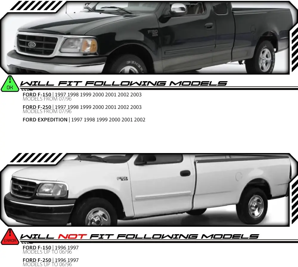 OE نمط مصابيح الهالوجين الأمامية الجمعية استبدال لفورد 97-03 F-150 97-99 F-250 LIGHT DUTY 97-02 EXPEDITION [ FO2502139 FO2503