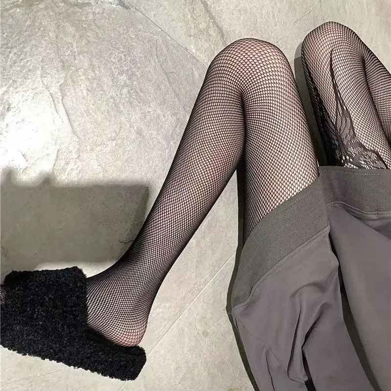 2023 New Women Sexy Big Butterfly Pattern Mesh Tights Gothic Lolita Body Stockings Fishnet Nylon Pantyhose Lady Costumes Hosiery