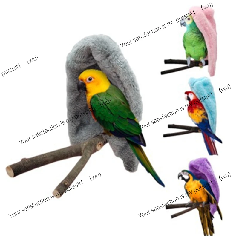 Winter warm bird shawl nest corner, parrot blanket, pet small animal hanging tent cage decoration