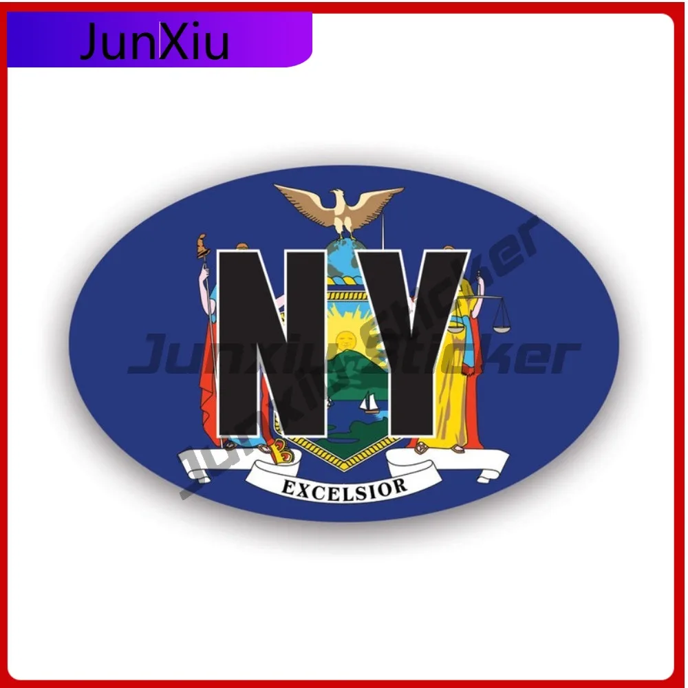 

New York Flag Fade Resistant Scratch Resistant Cartoon For Car Body Motorcycle Truck Self Adhesive Easy Apply Decoration