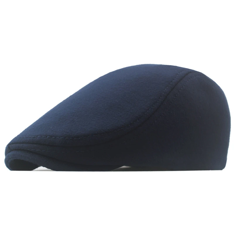 Newsboy Caps Men Women Retro Solid Color Beret Flat Cap Autumn Winter British Style Driver Hats The Waiter Cap Cabbie Hat