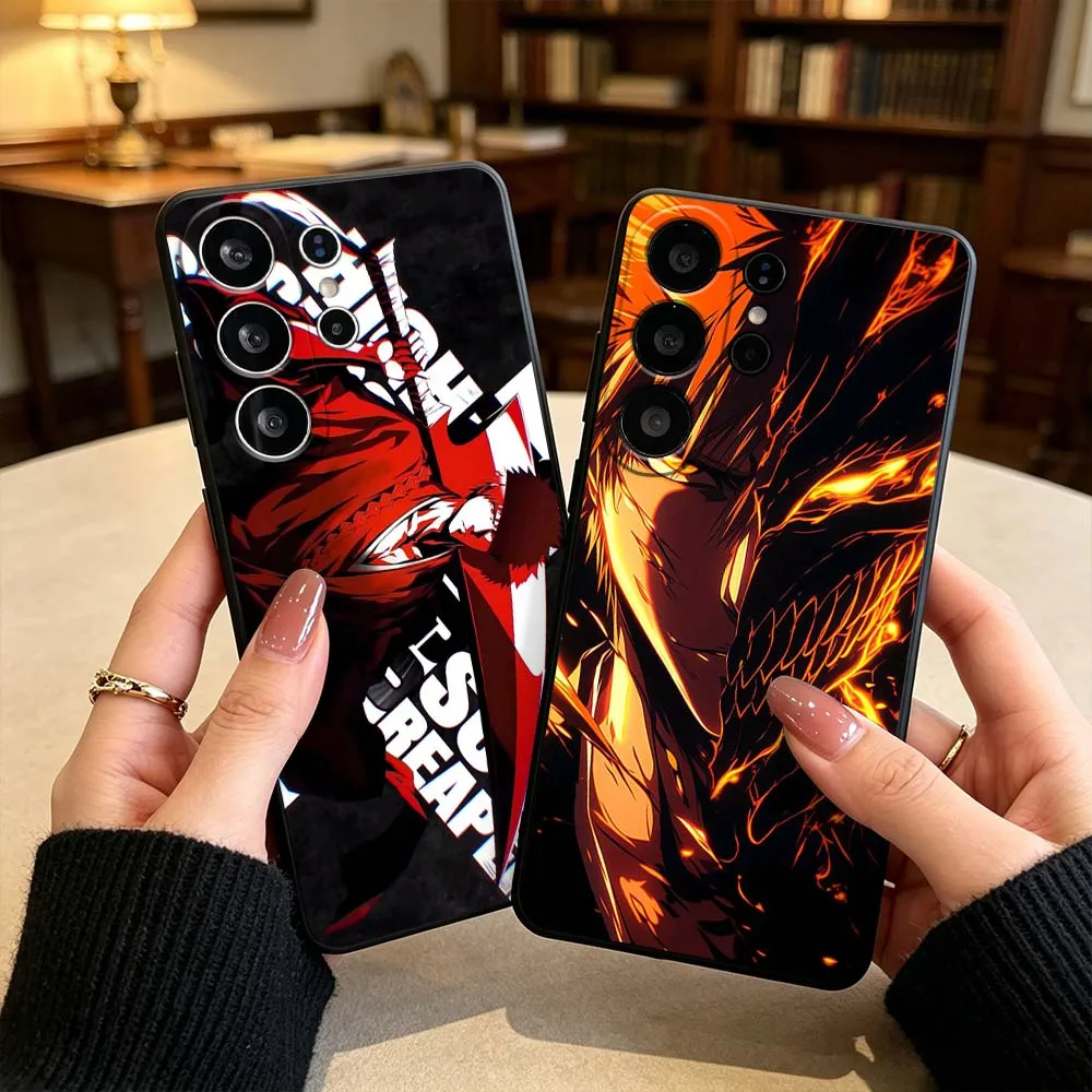 Anime Bleach Dark Cover For Samsung Galaxy XCover7 S26 S25 M56 M55S M55 A07 A17 A26 F06 F07 Ultra Edge Black Phone Case
