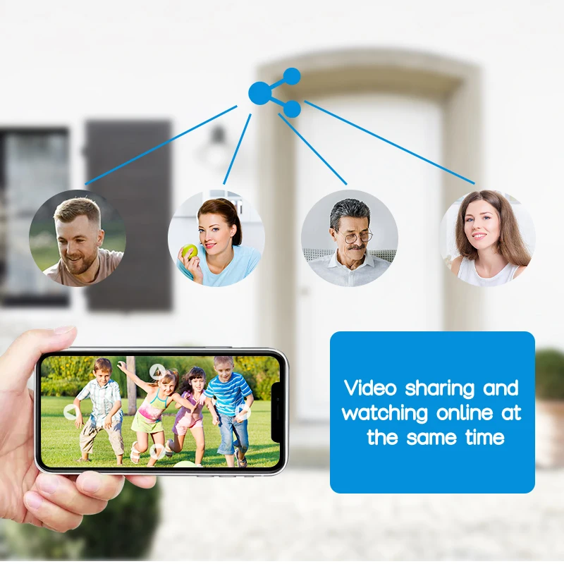 15MP WiFi Camera Three screens Three lens Home Indoor IP Cameras Color Night Ai Tracking Security CCTV Surveillance Baby Monitor