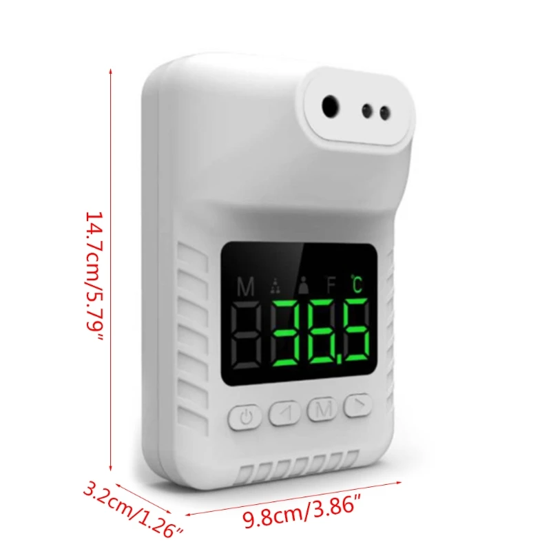 Wall Non-Contact LED Digital Temperature Measurement for Offices Factories Shops Schools Restaurants Wall Thermometer