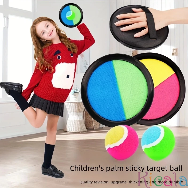 Ensembles de raquettes collantes pour enfants, balle d'interaction en plein air, jeu Parent-enfant, balle à lancer, jouets de Sport, Dodgeballs