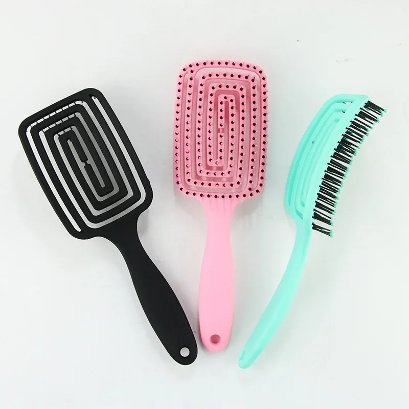 Professional Vented Hair Brush Comb Anti-Static Scalp Massage Wet Dry Hairs Combs Hairdressing Styling Tools for Salon Home Use