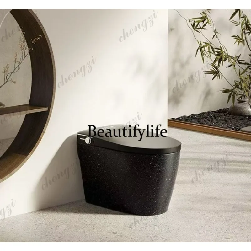 Smart toilet integrated automatic no water pressure limit built-in foam shield siphon toilet