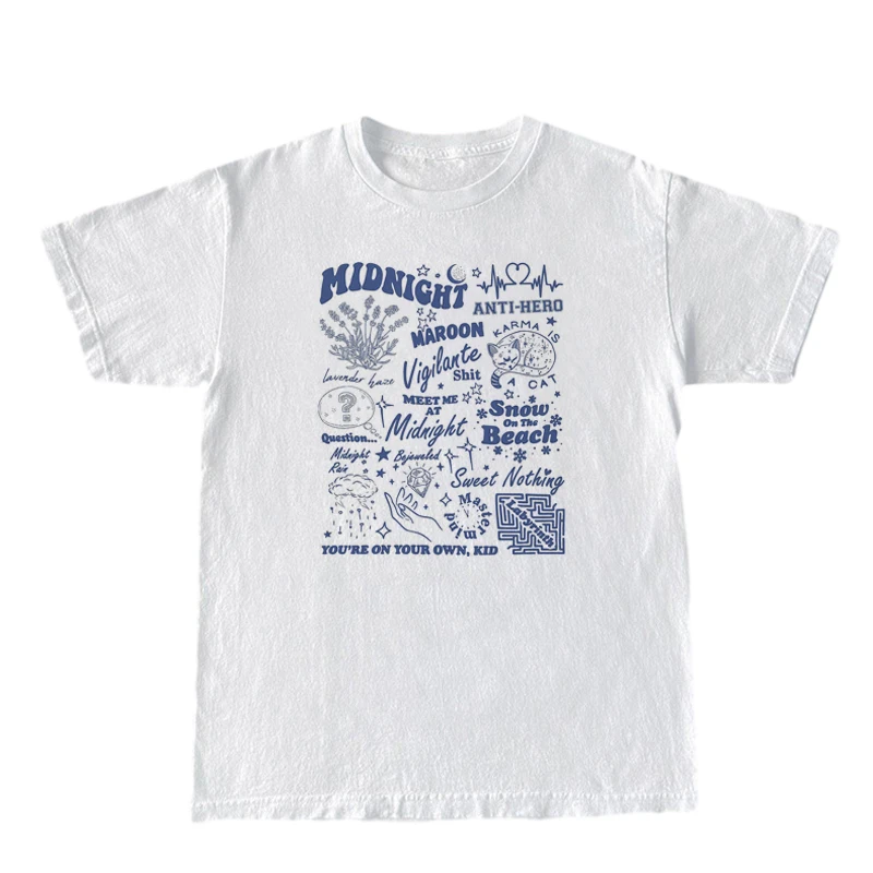 Kobiety Vintage koncert muzyczny T Shirt na co dzień z krótkim rękawem Fandom koszulki z nadrukami modny modne t-shirty damski hipisowski bluzki