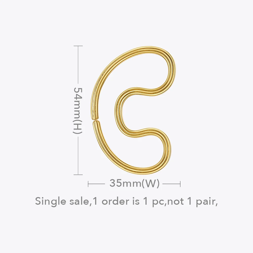 ENFASHION Geometric Earrings For Women Gold Color Ear Cuff Earings 2021 Fashion Jewelry Earings Gifts Aretes De Mujer E211313