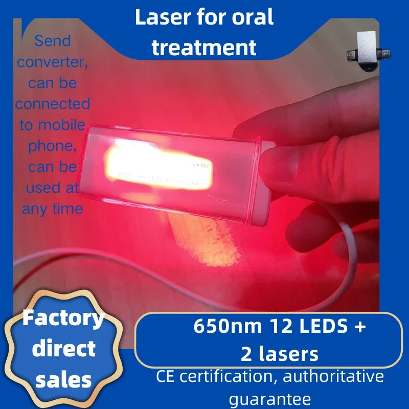 

Oral laser treatment of various oral diseases such as throat inflammation, dry mouth, oral odor and oral ulcers