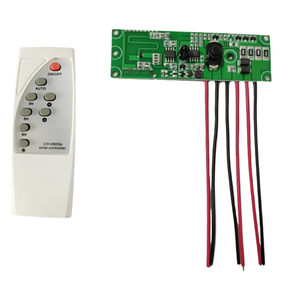 3.2V 3.7V Solar Street Light Driver Board Microwave Radar Human Body Induction Solar Light Circuit Board with Remote Control