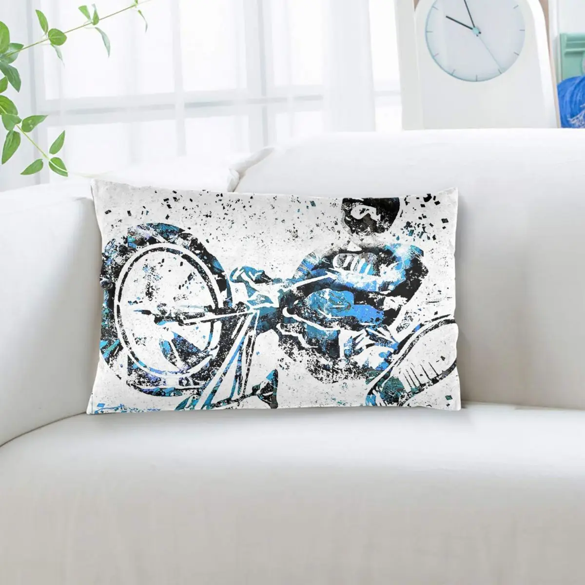BMX Rider BMX Bike Rectangle Pillowcase Cushion Cover Decor Bedroom Bed Home Comfort Throw Pillow