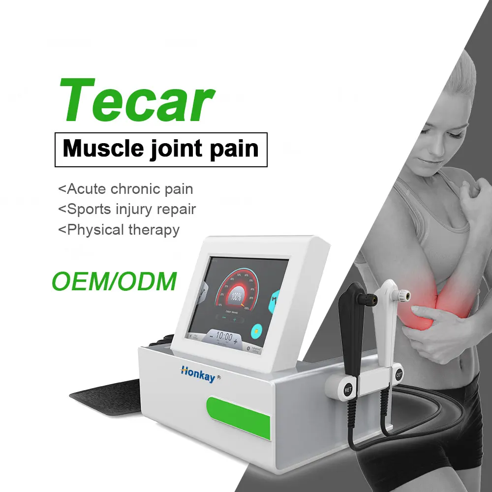 Smart Tecar Therapy 48khz Ret Cet Massage Deep Diathermy Physiotherapy Equipment Sports Rehabilitator Pain Relief Tecar Machine