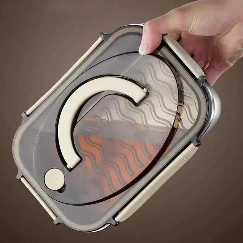 316 Stainless Steel Fresh-keeping Box Lunch Box Sealed Leak-proof Bento Box Picnic Salad Bowl Portable Fridge Food Container - Image 4