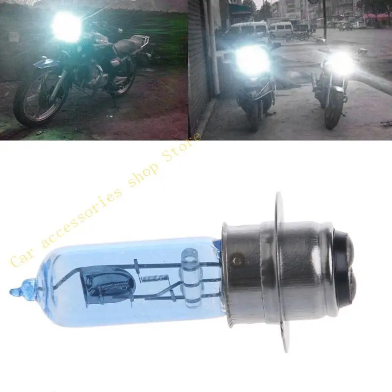 

T21E Electric Vehicle Motorcycle Headlight Bulbs Hi Lo Beam Car Headlight Lamp P15D-25-1 for DC 12V