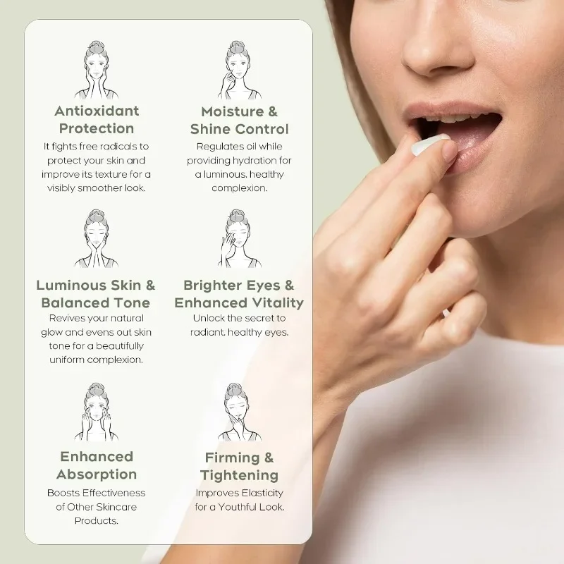 Organic Pearl Powder Capsules | Natural Calcium, Amino Acids, Collagen Peptides | Non GMO, Vegetarian - view 4