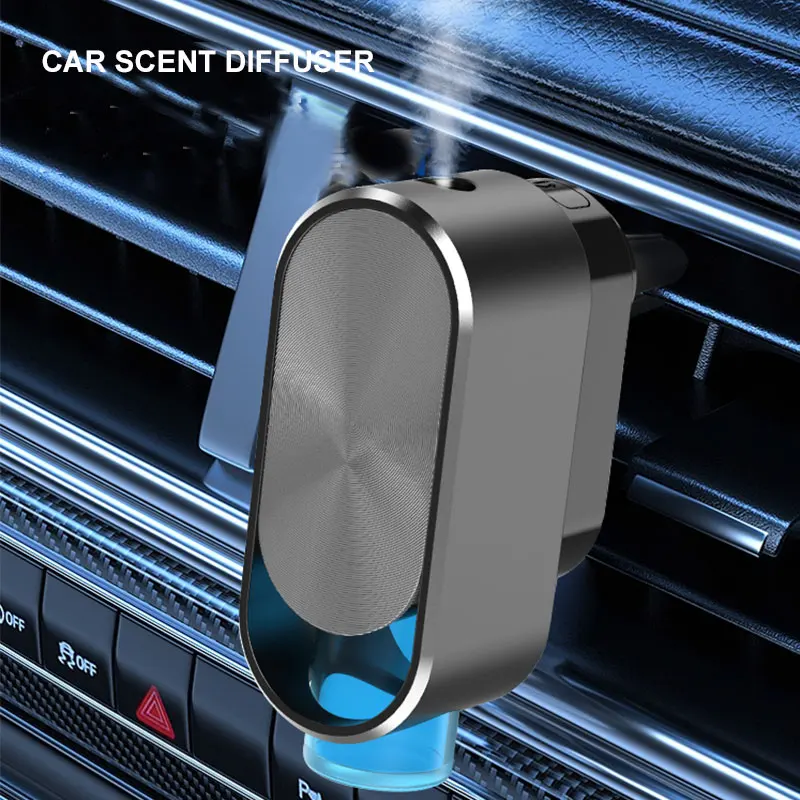 

Air Vent Outlet Diffuser with 4 Blank Bottles Aroma Sprayer Machine Car Air Fresheners Spare Parts Use Own Fragrance 2024 New