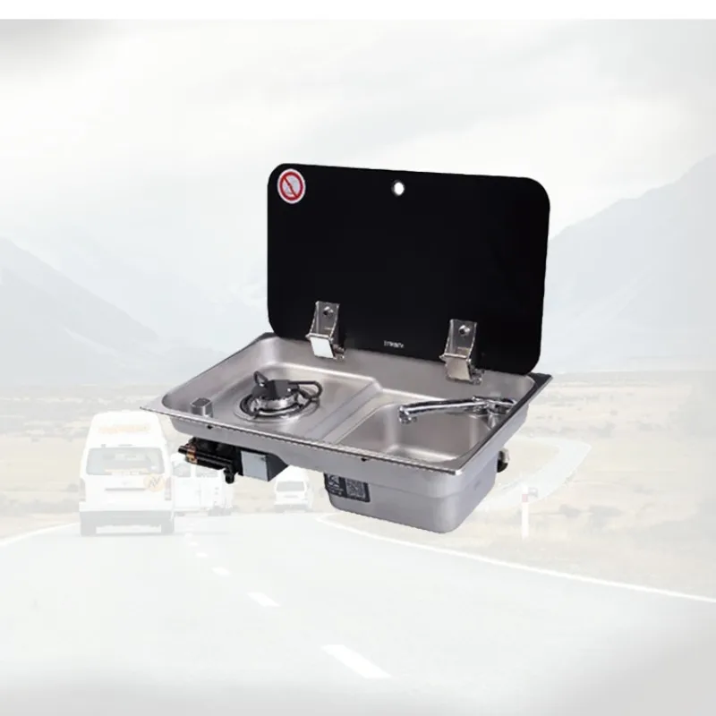 304 مواقد غاز RV من الفولاذ المقاوم للصدأ سلع المطبخ المحمولة معدات التخييم موقد Rv