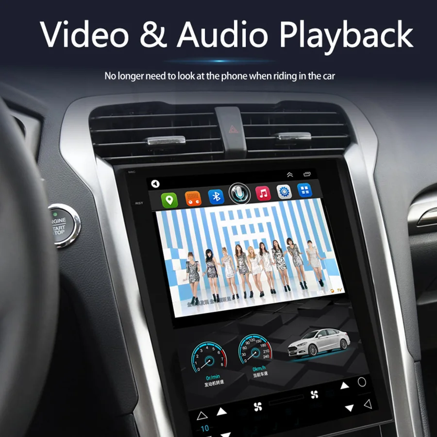 12.1Inch Android 13 Car Radio Multimedia Video Player For Mondeo Fusion MK5 Carplay Touch Screen Stereo Navigation GPS Head Unit