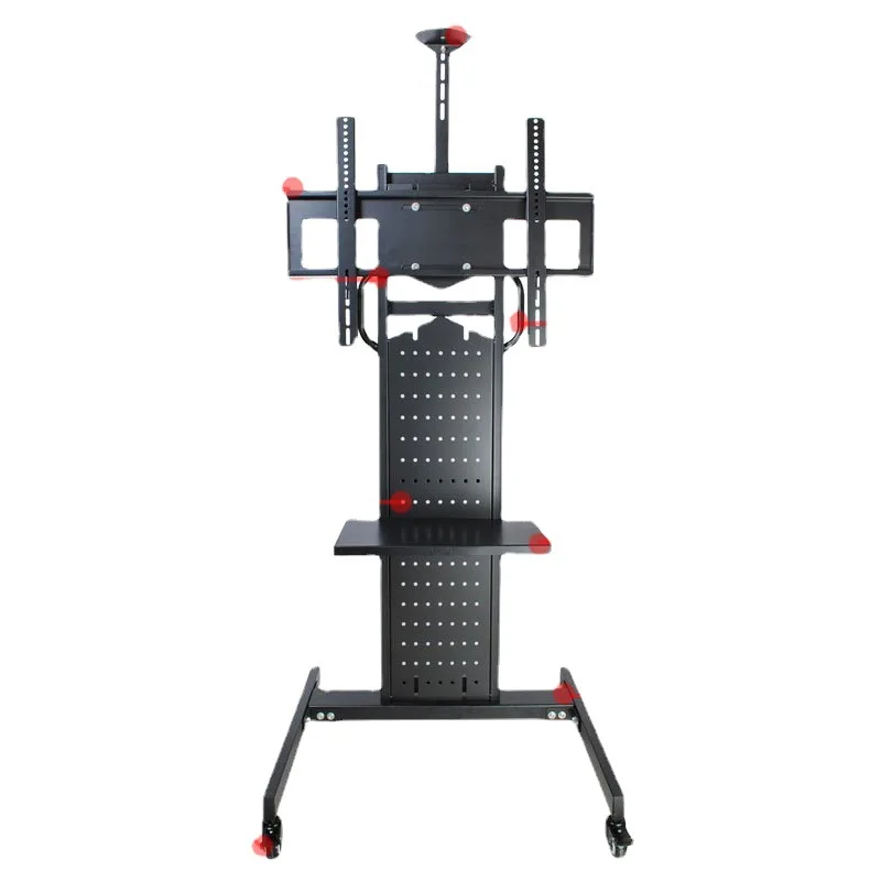 Factory Supply All-in-One Iron Rack 32-65 Inch LCD TV Mobile Cart Universal Floor Bracket 800x600 VESA CE/ROHS view 5