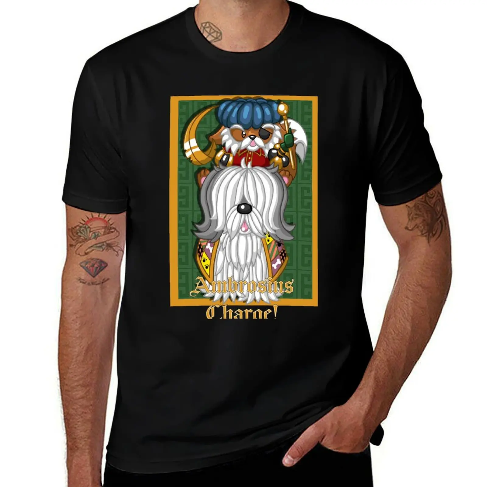 Sir Didymus Ambrosius Charge! T-Shirt man clothes custom shirt t shirts for men graphic