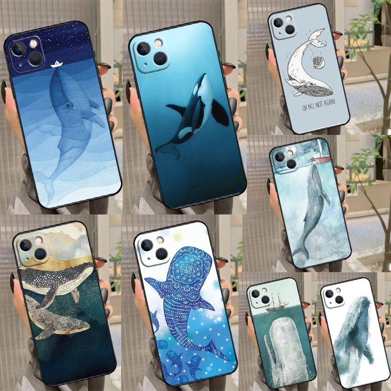 Cartoon Whale Case For Samsung Galaxy M16 M36 M56 M06 M52 M32 M12 M54 M34 M14 M35 M55 M15 M11 M31 M13 M53