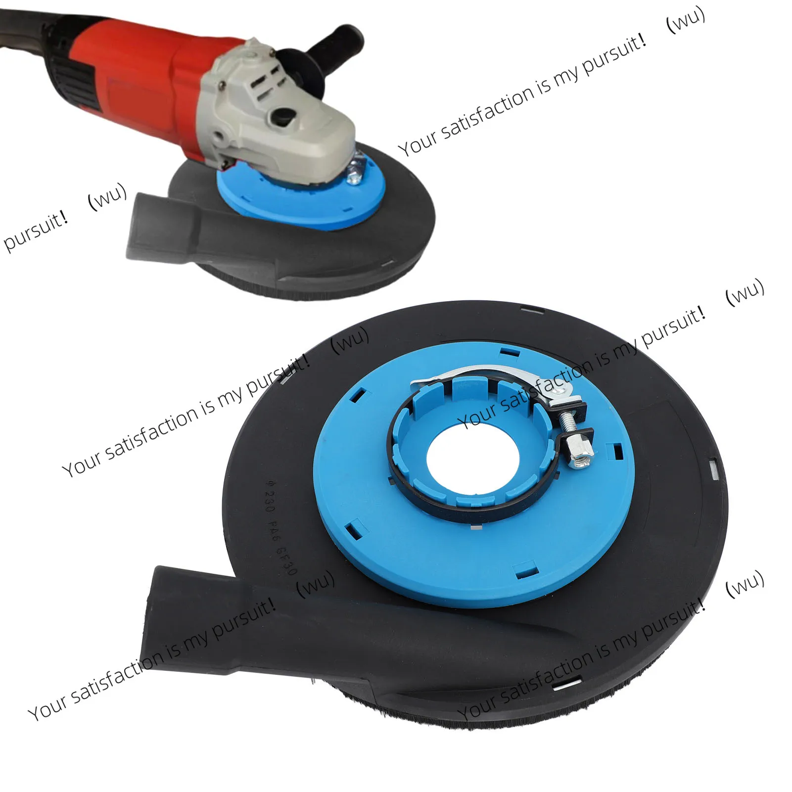 9 Inch Angle Grinder Dust Shroud Surface Grinding Dust Shroud for 230mm 9 Inch Angle Grinder Blue Black B-230L