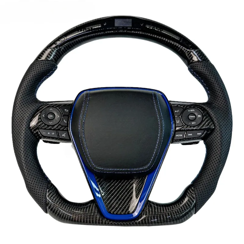 Customizable Forged Carbon Fiber Sports Steering Wheel for  Land Cruiser for LED Lights-Refurbished Car