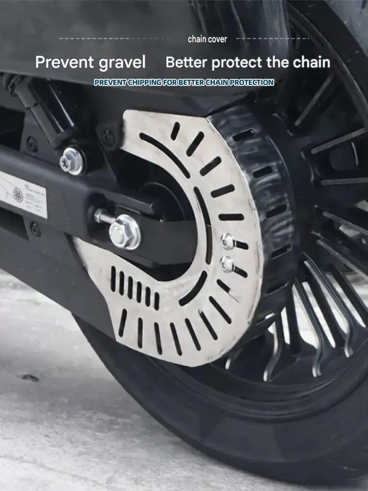 FOR KOVE 625V Decorative Guard for Belt Drive System with Ventilated Hollow Grooves Direct Fit Using Original Engine Case Screws
