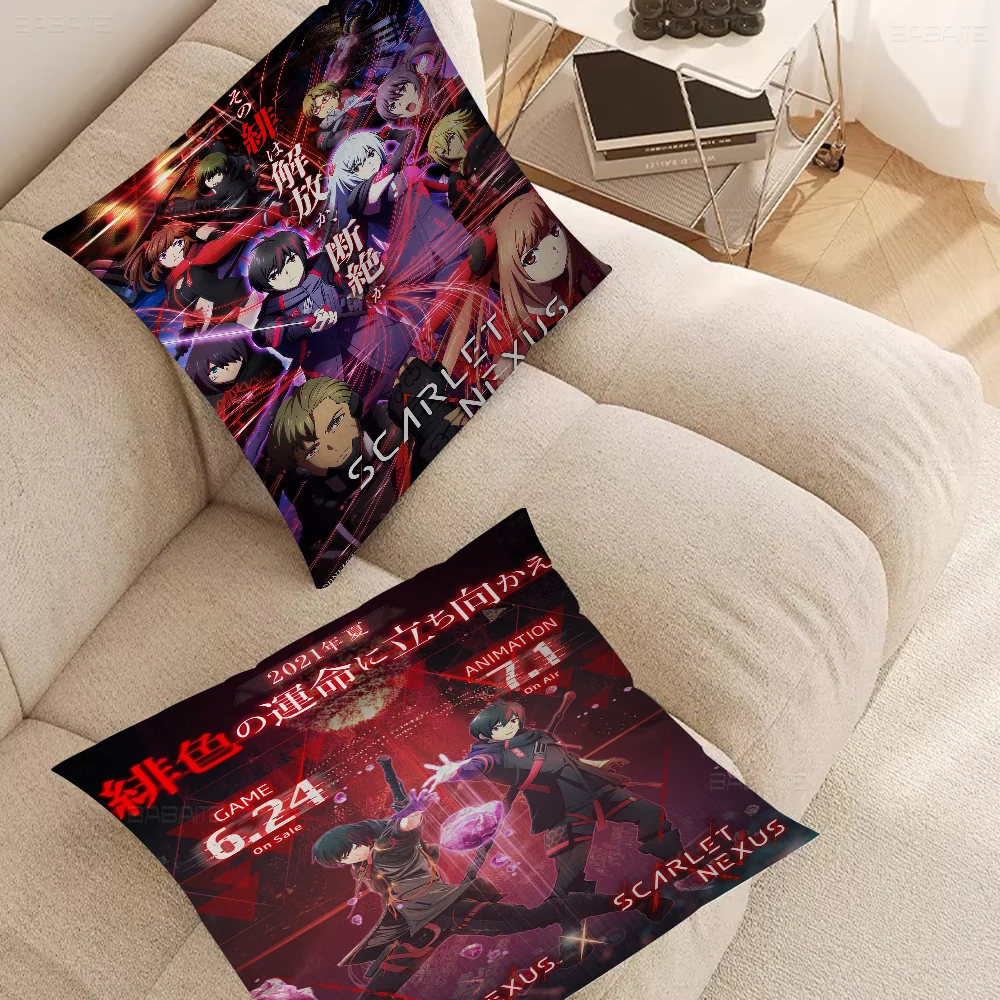 

Scarlet Nexus 45*45cm Cushion Cover Pillow Cover Decor Pillowcase Home Pillowcase For Couch Pillow