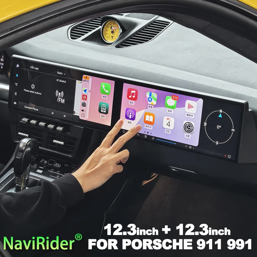 

Для Porsche 911 991 2012-2018 мультимедийный видеоплеер GPS-навигация Android 15, экран автомобиля, радиоприемник Carplay, авто стерео головное устройство