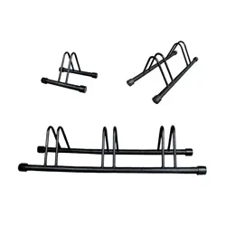Cycling Bike Parking Rack Holder Steel Pipe Floor Stand for Indoor