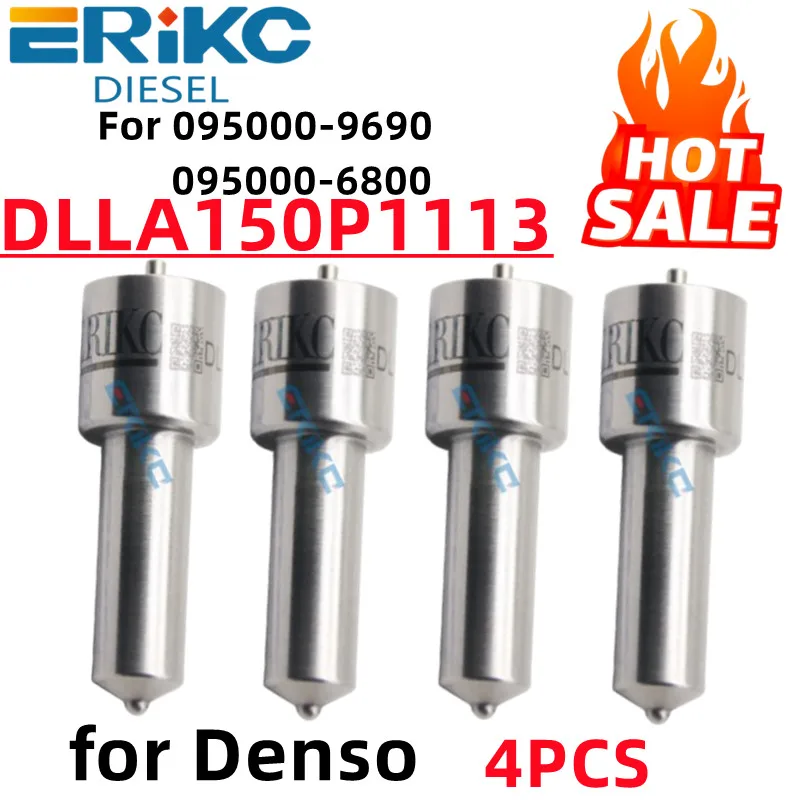 4x DLLA150P1113 Diesel Injector Nozzle DLLA150P1113 for KUBOTA V3800 V3800T 095000-9690 1J500-53051 095000-9691  095000-6800