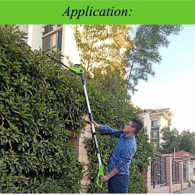 750W Electric High-altitude Chain Saw Multifunction Telescopic Pruning Shears Fruit Tree Scissors Chainsaw Random Color