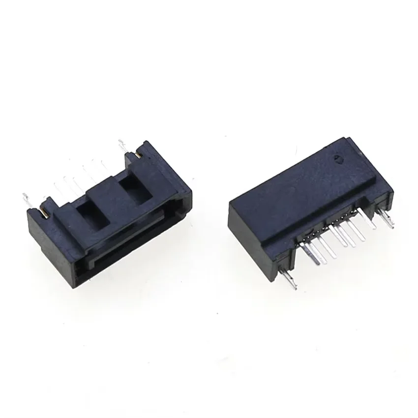 10Pcs SATA 7Pin Männlich Weiblich Typ A Nadel 7P Zweireihige Dislokation 90/180 Grad Stecker Festplatte interface Buchse SATA PCB – Detail 6