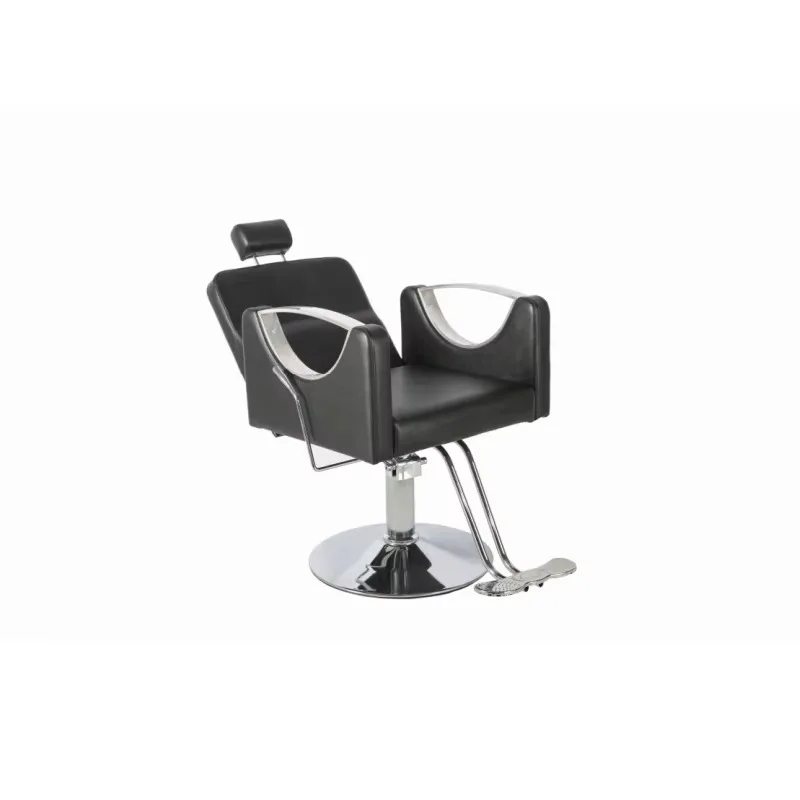Hairdressing chair, barbershop rotating knock lift chair can put down shaved perm and dye chair, simple hair salon chair
