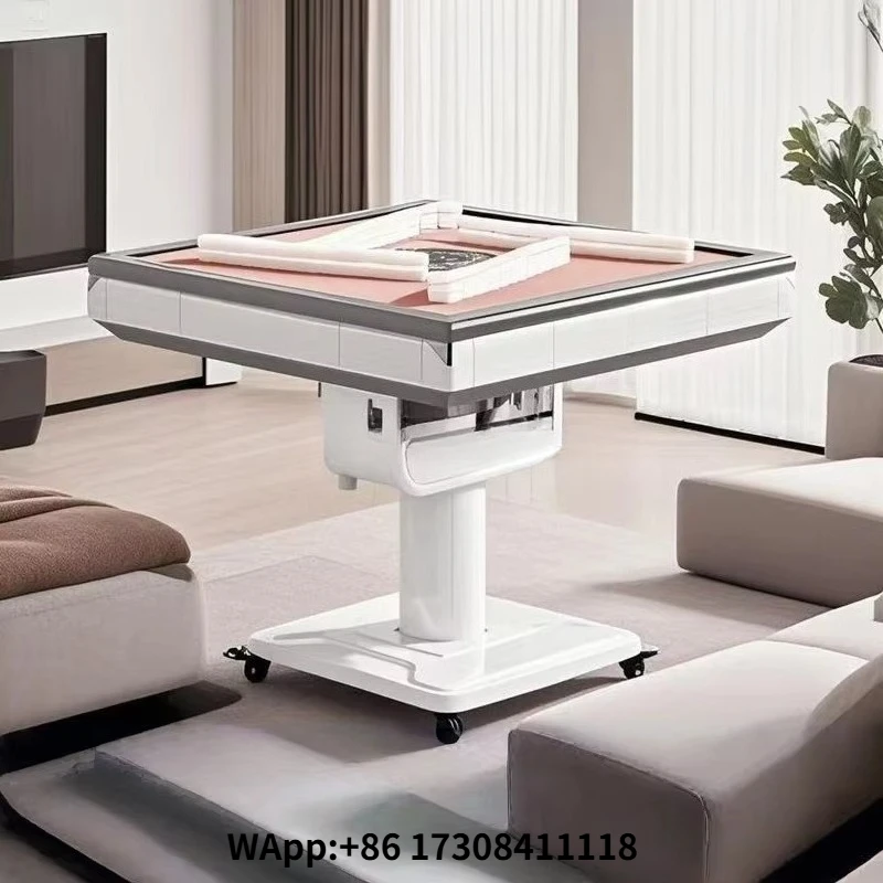 Wholesale Electric Mahjong Machine Meal Playing Cards Dual-use Multi-color Optional Movable Folding Automatic Mahjong Table