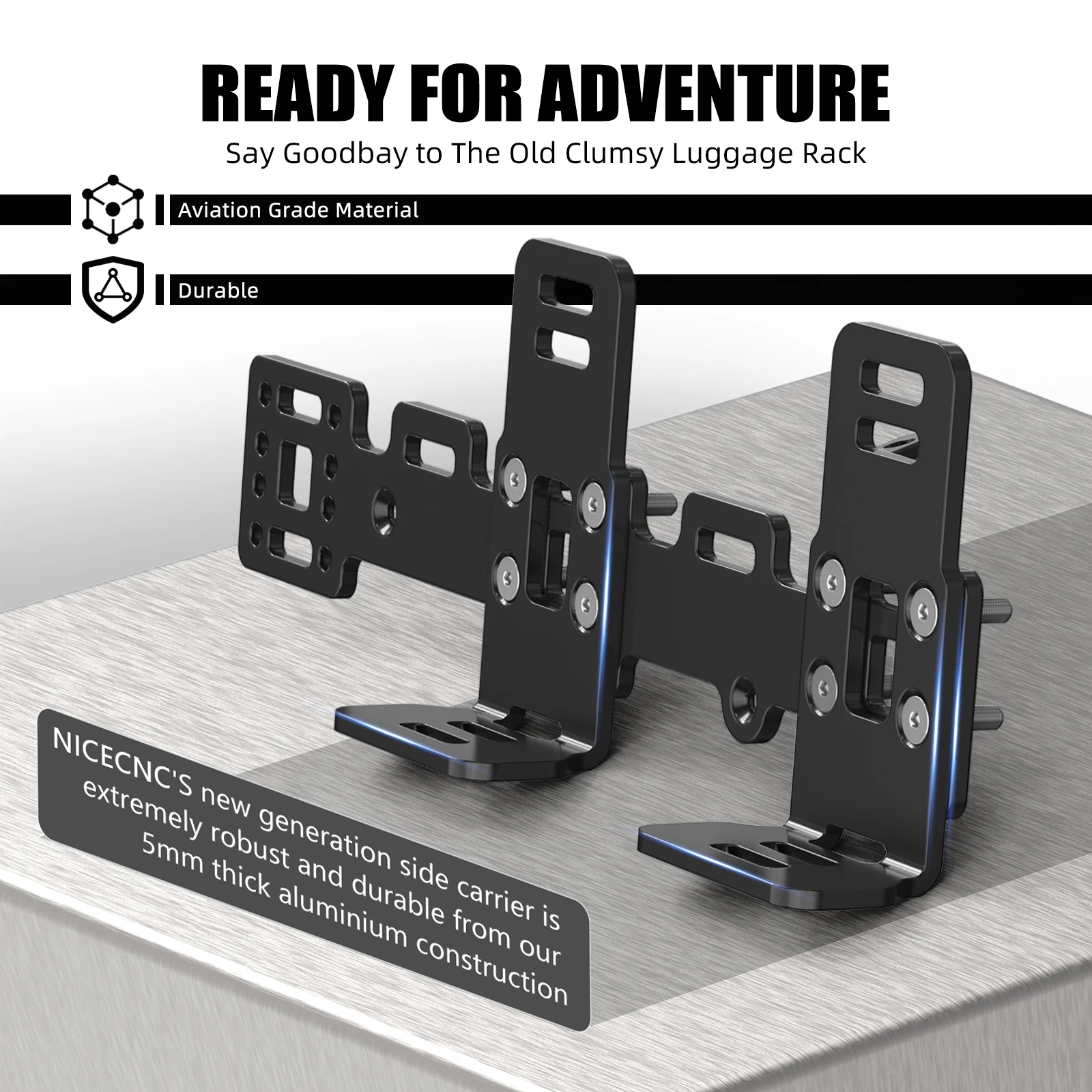 Motorcycle Saddlebag Reckless Bags Luggage Rack Side Carrier for KTM 790 Adventure 890 Adventure/R/Rally 2019 2020-2024