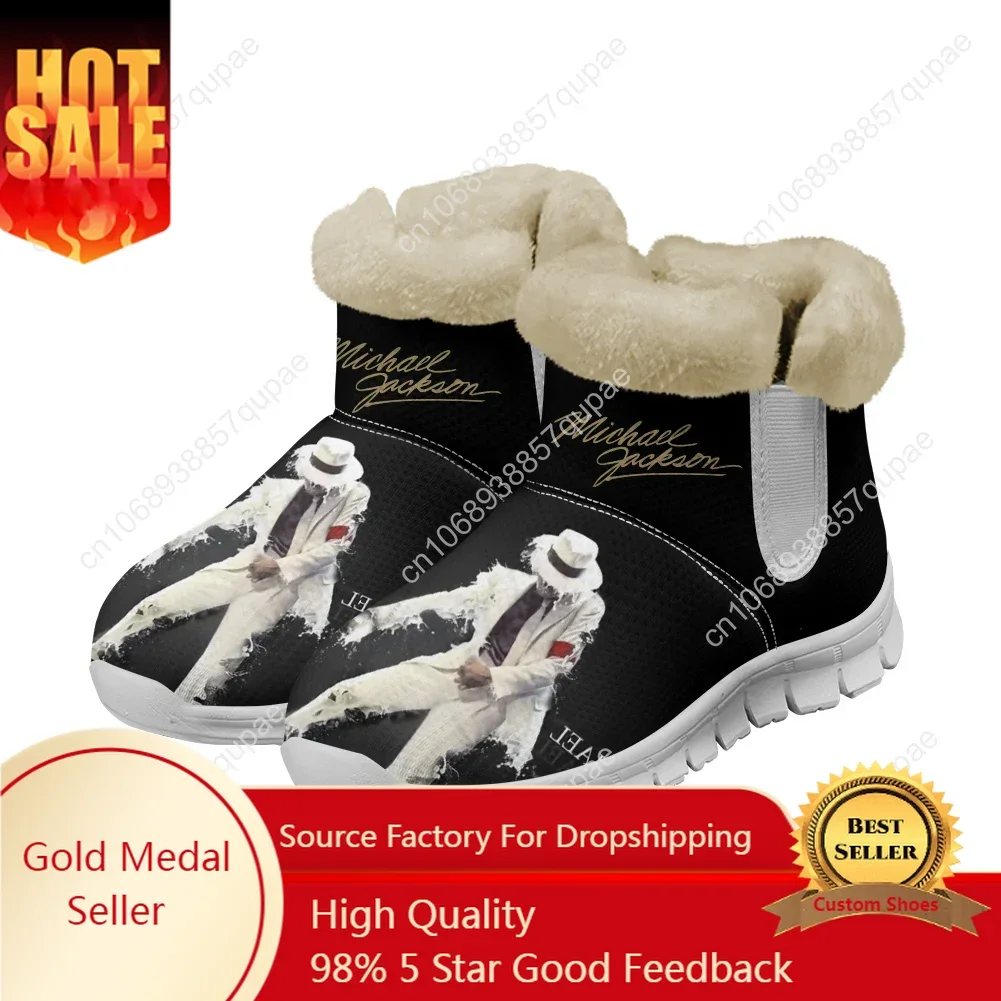 

Michael Jackson Snow Boots Pop Singer Dancer Mens Womens Shoes Keep Warm High Quality Casual Lightweight Couple Custom Sneakers