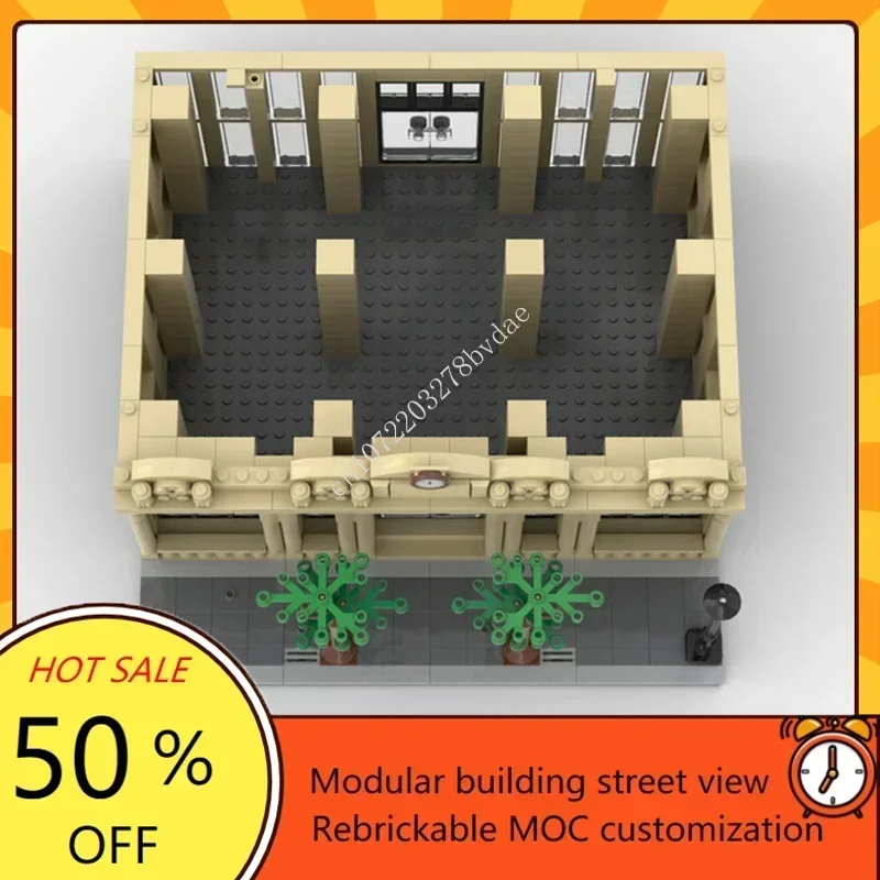 1054 Uds. MOC Mark 4 Base de torre 32x32 edificio Central vista a la calle modelo rompecabezas personalizados educación DIY juguetes de montaje creativos regalo