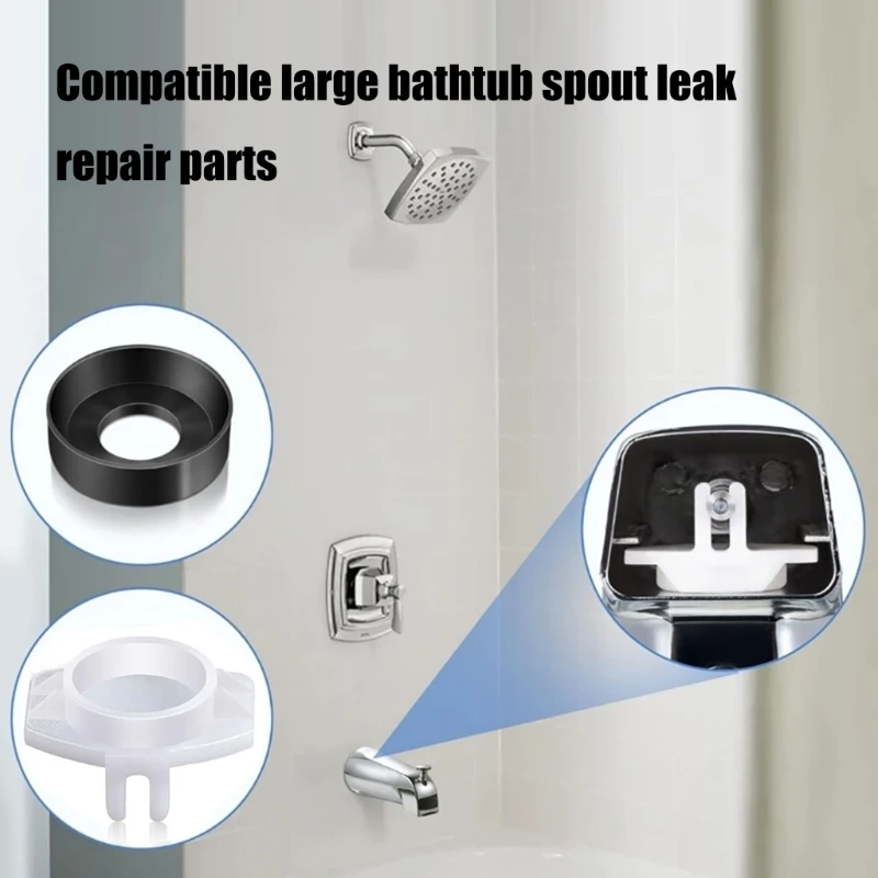 6Pcs Shower Tub Faucet Seal Replacement Set Leakproof Diverter Gate Repair Parts D2RD