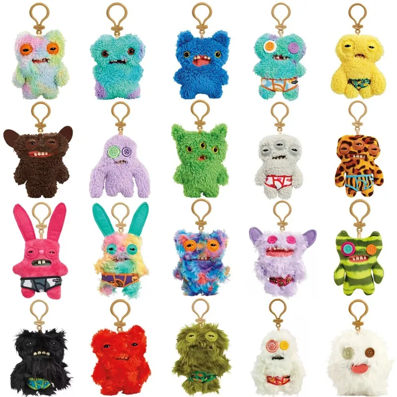 

Fuggler Soft Plush Doll Keychain Ugly Cute Teeth Monster Pendant 12cm Cartoon Funny Backpack Keyring Accessories Children Gifts